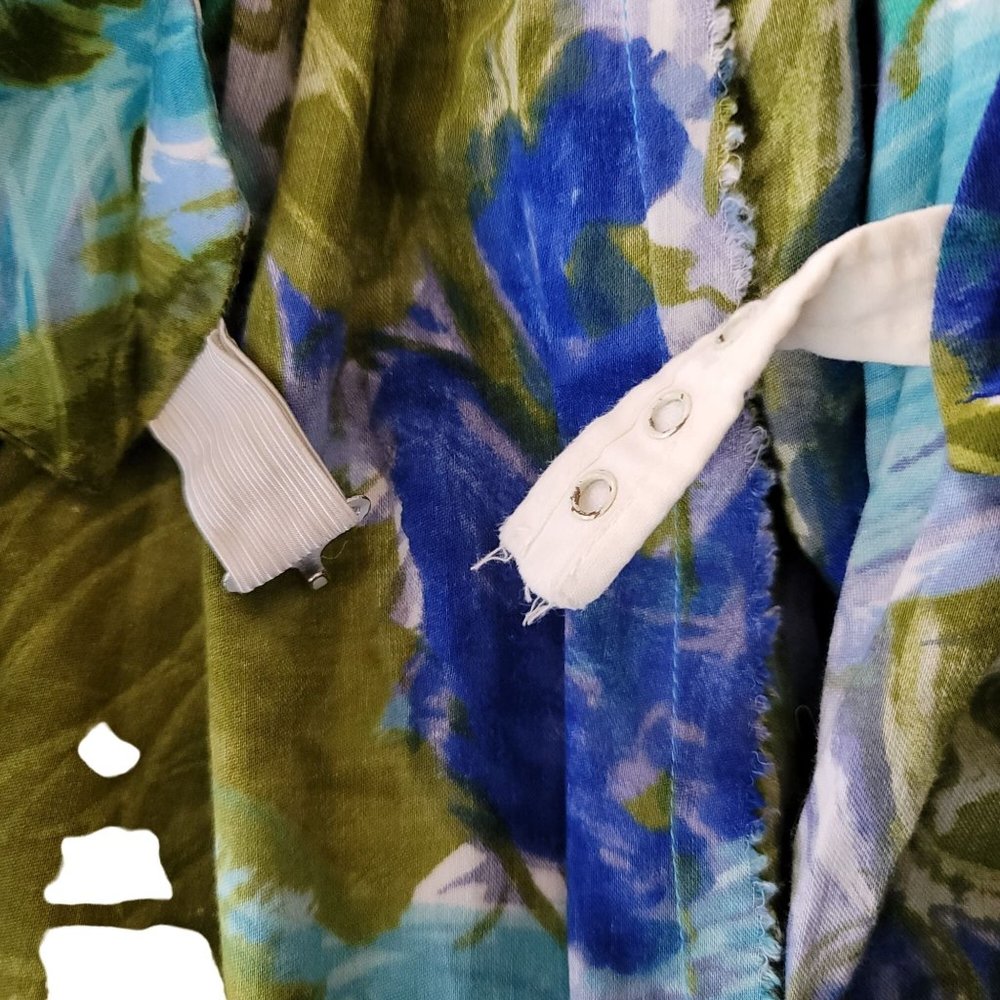 Vintage Liberty House By Kiyomi Hawaiian Floral Maxi Long Dress. Size S - Picture 9 of 10